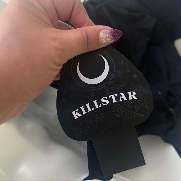 NWT Killstar crimira cold shoulder black dress Sz 2XL halloween costume - Picture 8 of 11